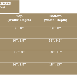 Oval Lampshade – Lite Gold (Gold Matte Lace on borders) – Pair