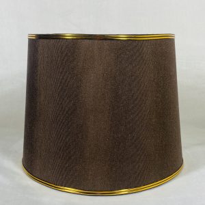 American Lampshade Brown/Bronze Lace on Borders (Pair)