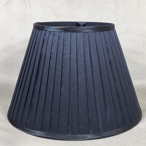 Classic Pleated Lampshade – Black (pair)