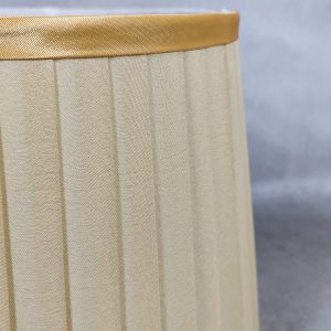 American Pleated Lampshade – Gold (pair)