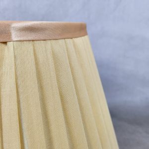 Classic Pleated Lampshade –  Lite Gold (pair)