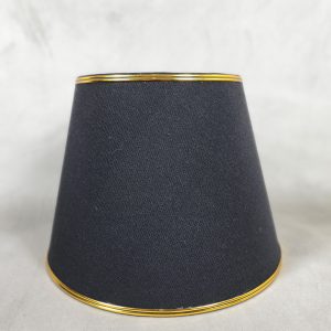 Classic Lampshade – Black w/ Bronze Lace (pair)