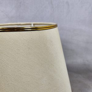 Classic Lampshade – Lite Gold w/ Bronze Lace (pair)