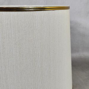 American Stripes Lampshade – Off-White w/ Bronze Lace (Pair)