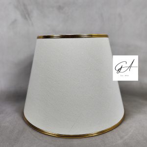 Classic Rumi Lampshade Off-white w/Lace (Pair)