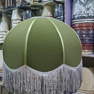 Dome Pendant Light Green (fringe Lace)