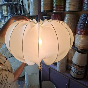 Pumpkin Pendant Light Off-white Silk
